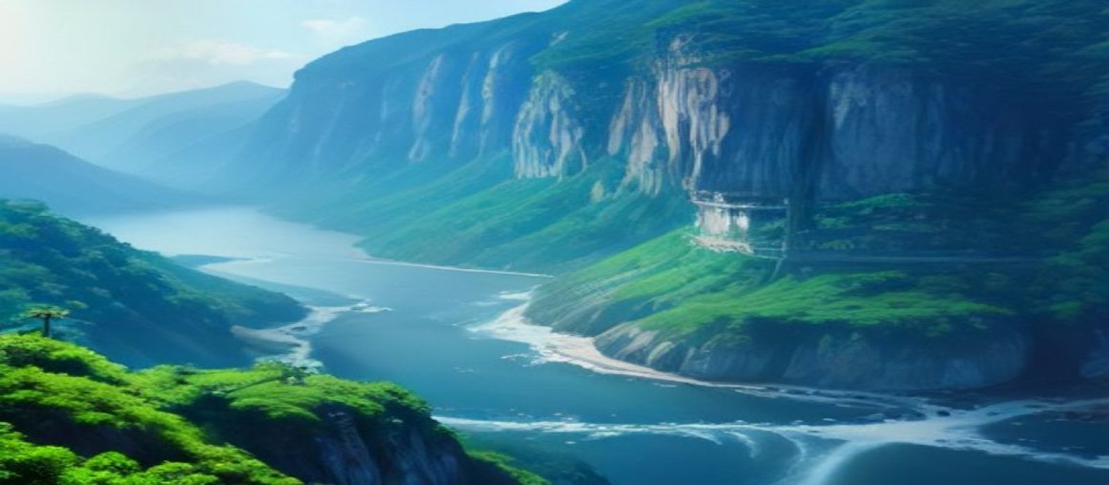 以古典水墨与现代光影融合为背景的全幅大图，画面呈现朦胧的庭院景致，青砖白墙在暮色中若隐若现，烘托少女潘金莲资讯站的文化底蕴与内容深度